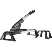 Coupe-stratifié et coupe-vinyle Wolfcraft avec un grand levier et un support de matériau supplémentaire.