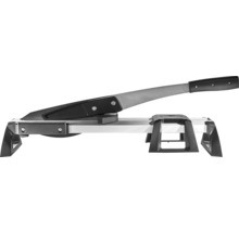 Coupe-stratifié avec levier et cadre en aluminium pour des coupes précises.