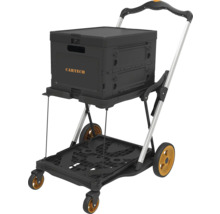 Klappbarer Einkaufstrolley mit Kiste für den Transport