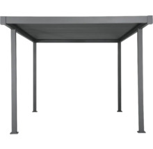 Pergola autoportante avec toit rectangulaire et quatre poteaux