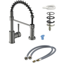 Robinet de cuisine avec ressort spiralé et accessoires de montage