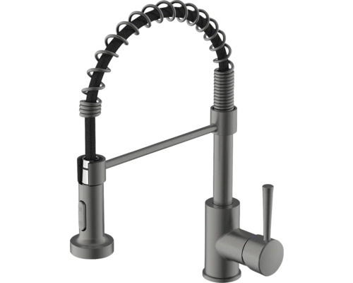 Robinet de cuisine avec ressort spiralé