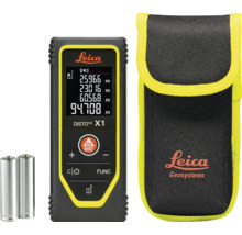 Télémètre laser Leica Disto X1 avec piles et sacoche