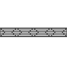 Grille de design avec motif à fentes horizontales.