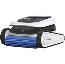 Robot nettoyeur de piscine avec entraînement à chenilles et brosses