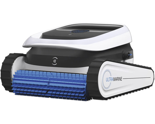 Robot nettoyeur de piscine avec entraînement à chenilles et brosses