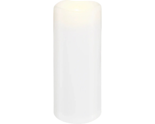 Weisse LED Kerze aus Wachs