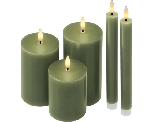 Kerzen Set mit LED Flamme