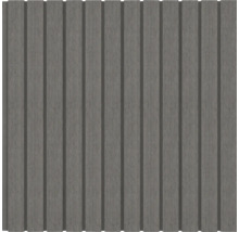 Bardage de façade gris en plastique