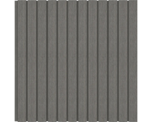 Bardage de façade gris en plastique