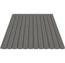 Lame de terrasse en plastique avec surface rainurée