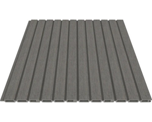 Lame de terrasse en plastique avec surface rainurée