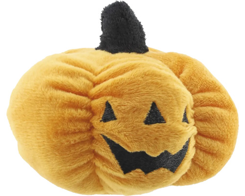 Plüschkürbis mit Gesicht zum Thema Halloween