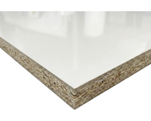 Panneau de particules avec revêtement