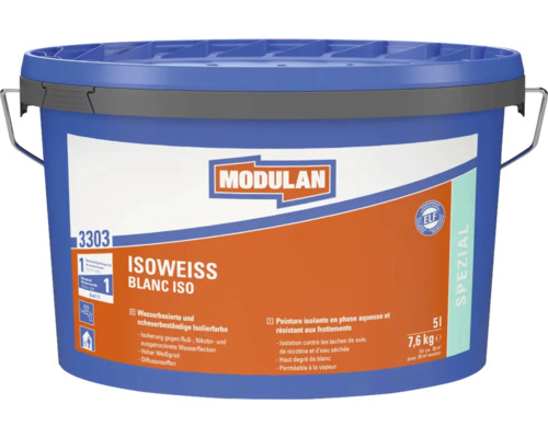 Seau de peinture isolante Modulan IsoWeiss, 5 litres