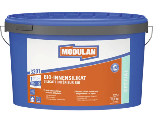 Peinture intérieure bio silicatée Modulan dans un seau