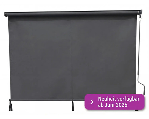 Store enrouleur gris foncé pour fenêtres et portes