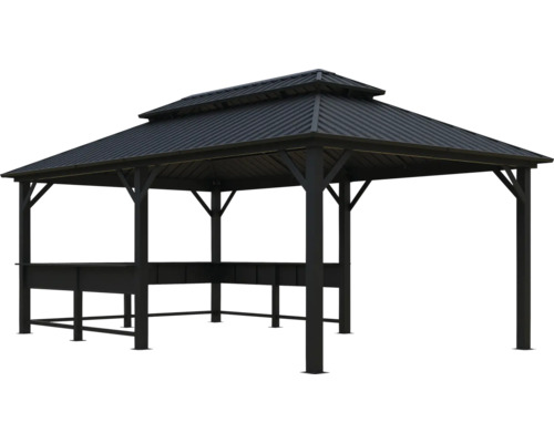 Pavillon mit Metalldach für den Garten