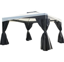 Pavillon avec rideaux pour l'extérieur