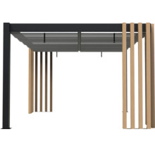 Pergola mit Lamellen und Sonnenschutz