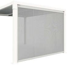 Paroi latérale de pergola avec moustiquaire