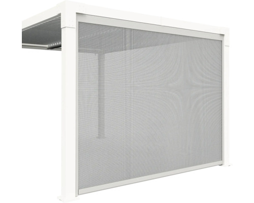 Paroi latérale de pergola avec moustiquaire