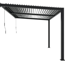 Pergola avec lamelles réglables et système de drainage