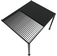 Pergola métallique avec lames réglables pour le jardin