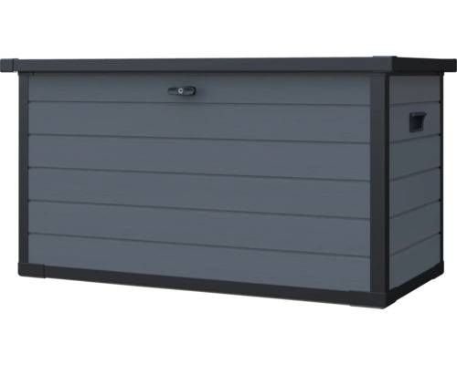 Coffre de rangement pour l'extérieur avec couvercle verrouillable et poignées de transport latérales