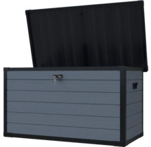 Coffre de jardin ouvert pour rangement avec serrure