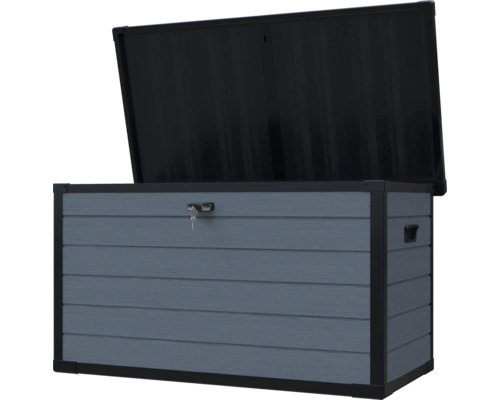 Coffre de jardin ouvert pour rangement avec serrure