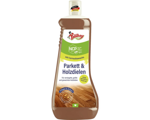 Poliboy Parkett und Holzdielen Pflege für versiegelte, geölte und gewachste Holzböden Flasche