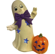 Décoration d'Halloween, figurine de fantôme et citrouille