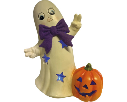 Décoration d'Halloween, figurine de fantôme et citrouille
