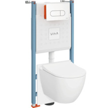 Vitra Vorwandelement mit hängendem WC und Betätigungsplatte