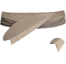 Coin en feutre comme protection des bords