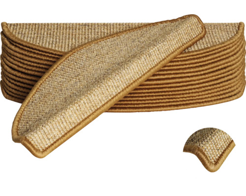 Stufenteppich-Set aus Teppich mit Bordüre