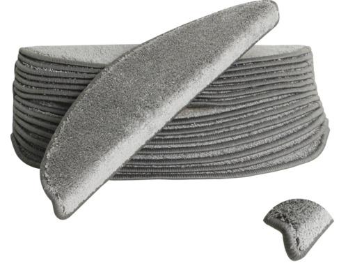 Tapis d'escalier en matière textile empilés