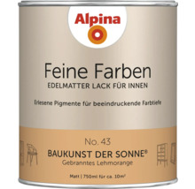 Alpina Feine Farben Lack für Innenräume, Farbton Architektur der Sonne, 750 ml