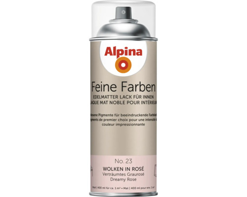 Alpina Feine Farben Lackspray Wolken in Rosé, 400 ml