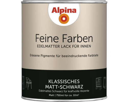 Boîte de laque Alpina Feine Farben pour l'intérieur