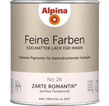 Boîte de laque Alpina Feine Farben pour l'intérieur, couleur Zarte Romantik