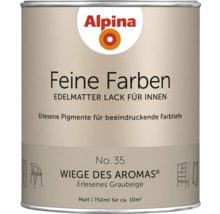 Boîte de laque Alpina Feine Farben, laque mate noble pour l'intérieur, 750 ml