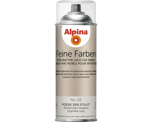 Alpina Feine Farben Lackspray Würdevolles Hellgrau