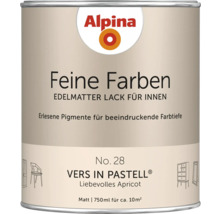 Alpina Feine Farben vernis, extra mat, contenu 750 ml, convient pour l'intérieur