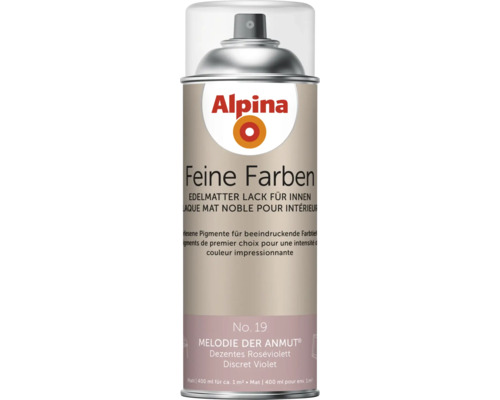 Bombe de laque Alpina Feine Farben, violet rosé discret, 400 ml
