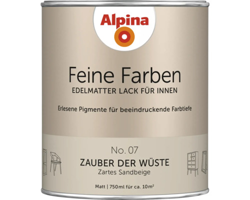 Alpina Feine Farben peinture pour intérieur, couleur Zauber der Wüste, pot de 750 ml