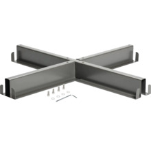 Pied en croix pour baignoires avec matériel de montage