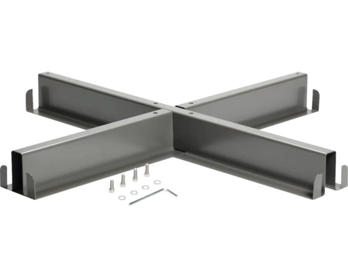 Support en croix Suncomfort by Glatz Familyflex pour 8 dalles Pied en croix pour baignoires avec matériel de montage