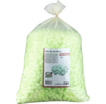 Sack mit grünen Polsterflocken zum Verpacken und Polstern